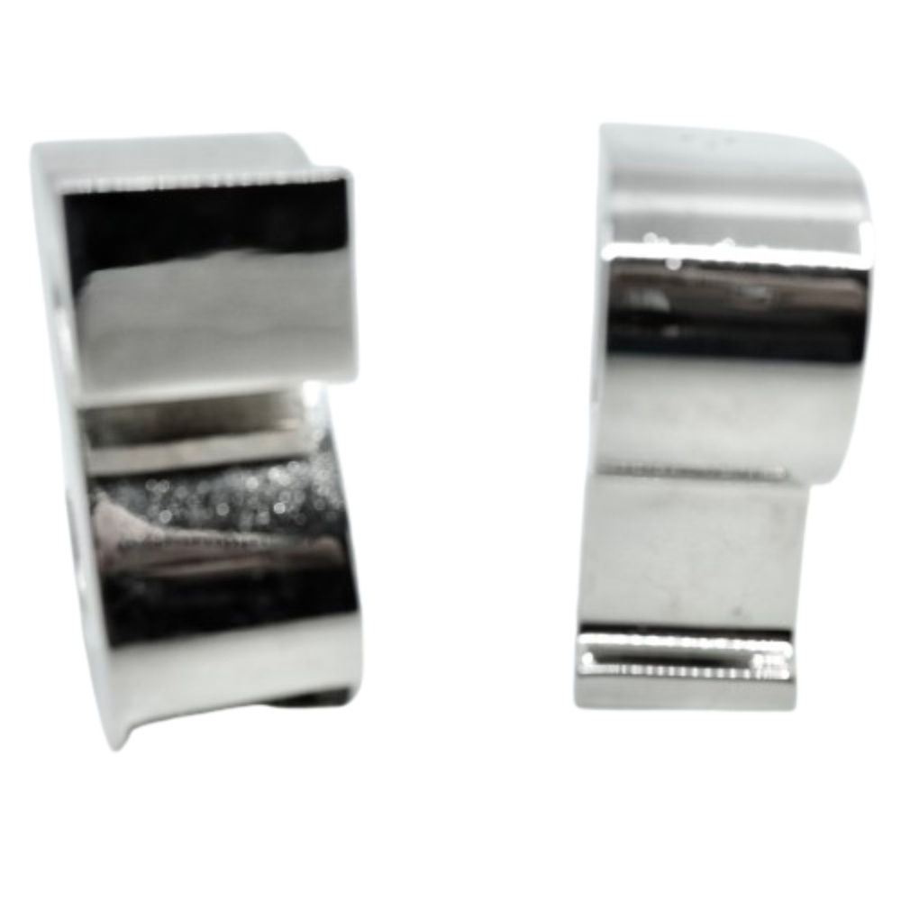 VINTAGE 1970s TABLE SALT and PEPPER SHAKERS SILVER - Picture 3 of 5